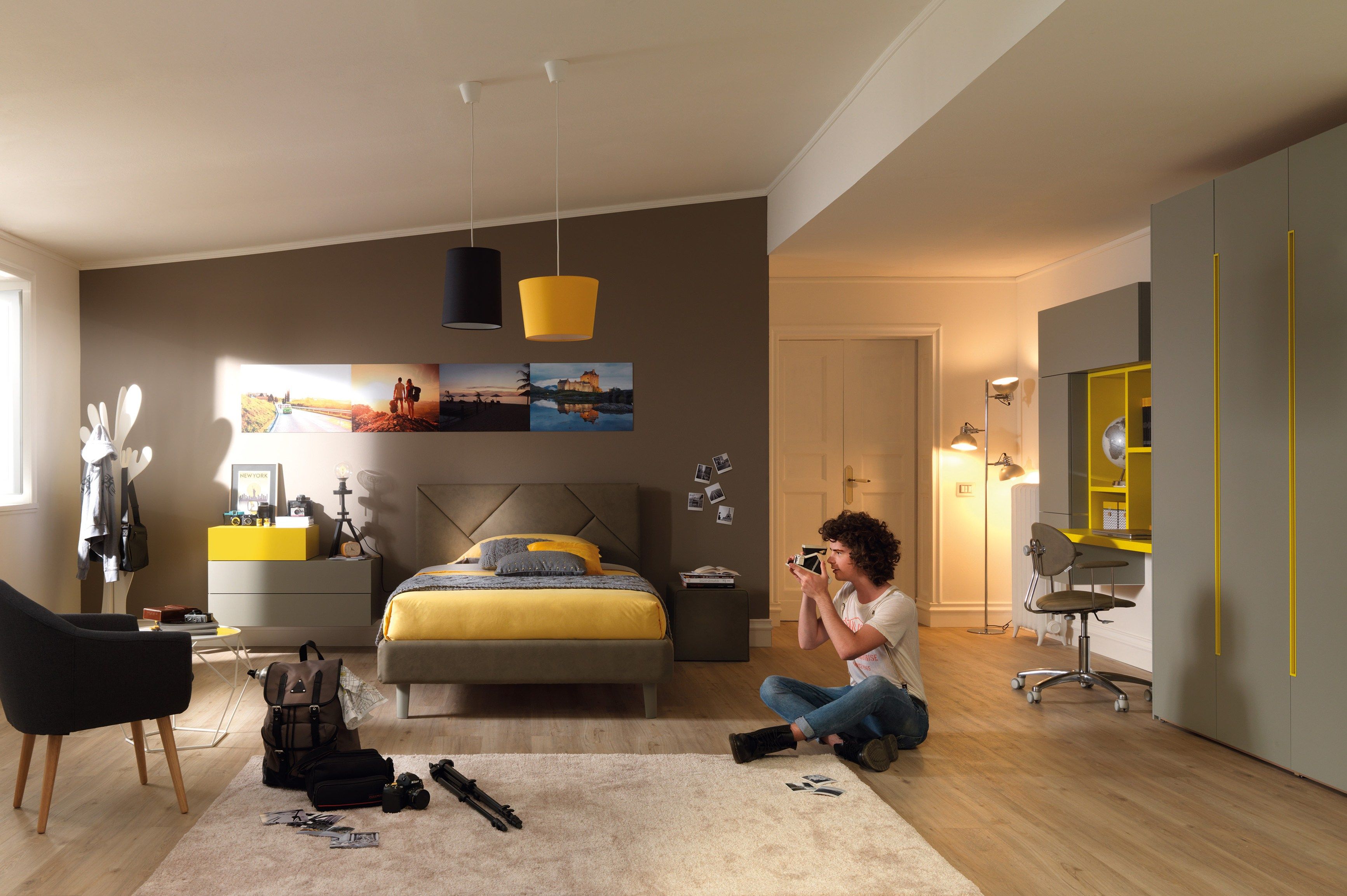 Секционная спальня вяза для мальчиков Moretti Compact YC308 ARCH-00101800 - Вид №1