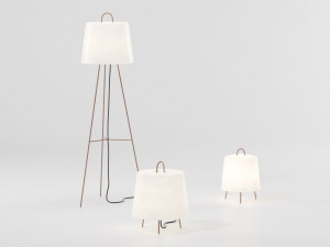 Напольная лампа из травленного стекла