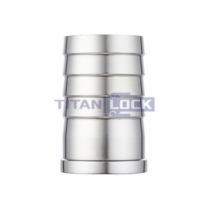 Штуцер приварной нержавеющий под шланг (ёлочка), DN32, TL32FHW TITAN LOCK  - Вид №2