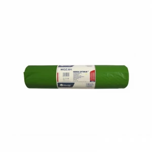 WOZ301 Одноразовые мешки для мусора OPTIMUM, 70 x 110 см, вместимость 120 л, рулон 50 шт, ЗЕЛЕНЫЙ, HDPE/LDPE Merida