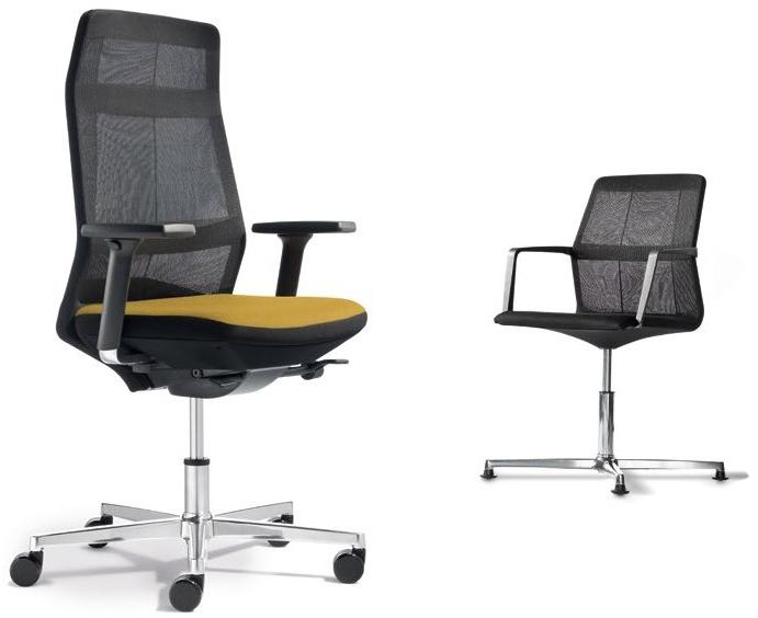 Wiesner-Hager Стул офисный вращающийся с 5 спицами и подлокотниками Ayo 5511 / 5512 - Вид №1