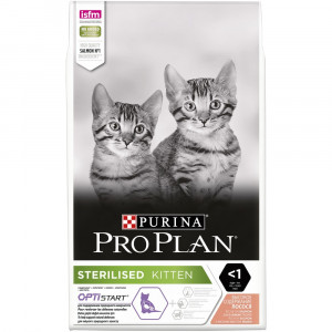ПР0059674 Корм для котят для стерилизованных, лосось сух. 10кг Pro Plan