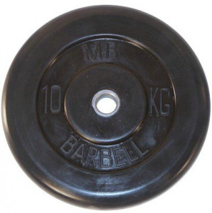 MB51-10 Диск обрезиненый черный mb barbell mb51-10 MB Barbell