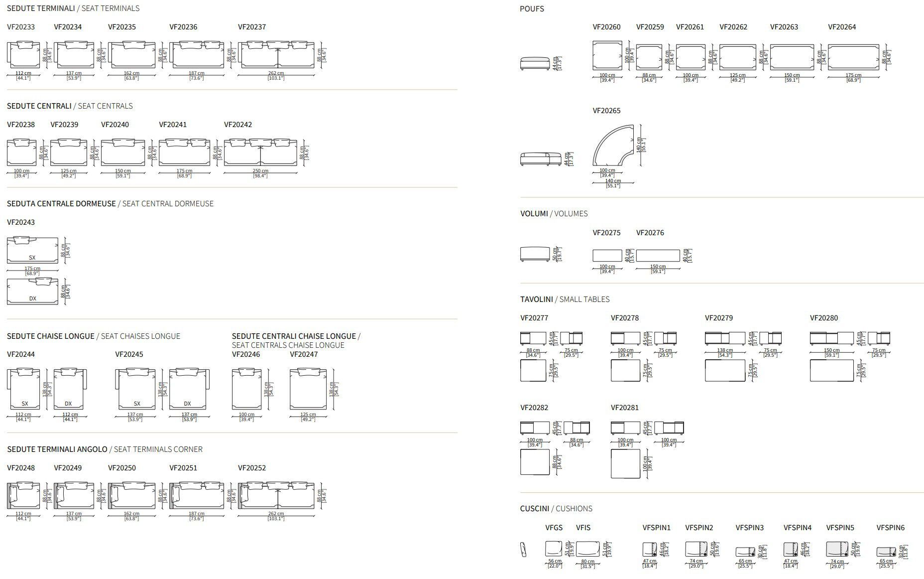 Модульный тканевый диван Vittoria Frigerio SPINOLA ARCH-00073660 - Вид №14