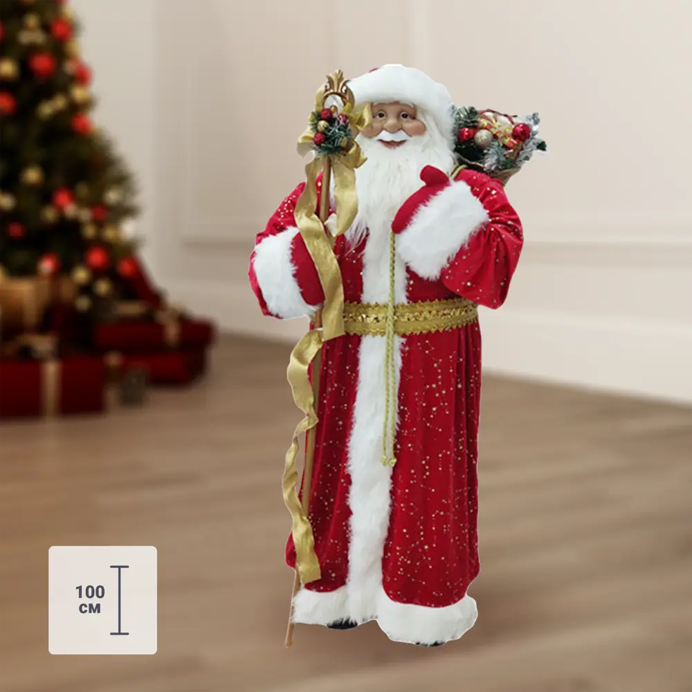 Фигура декоративная Relance "Дед Мороз русский" 46x100x33 см STLM-2182862