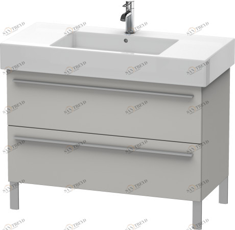 XL654400707 Тумбочка напольная X-Large #XL6544 1000 x 470 мм Бетонно-серый матовый декор Duravit