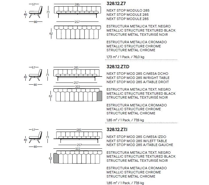 Тканевая скамья со спинкой SANCAL Next Stop ARCH-00061972 - Вид №11