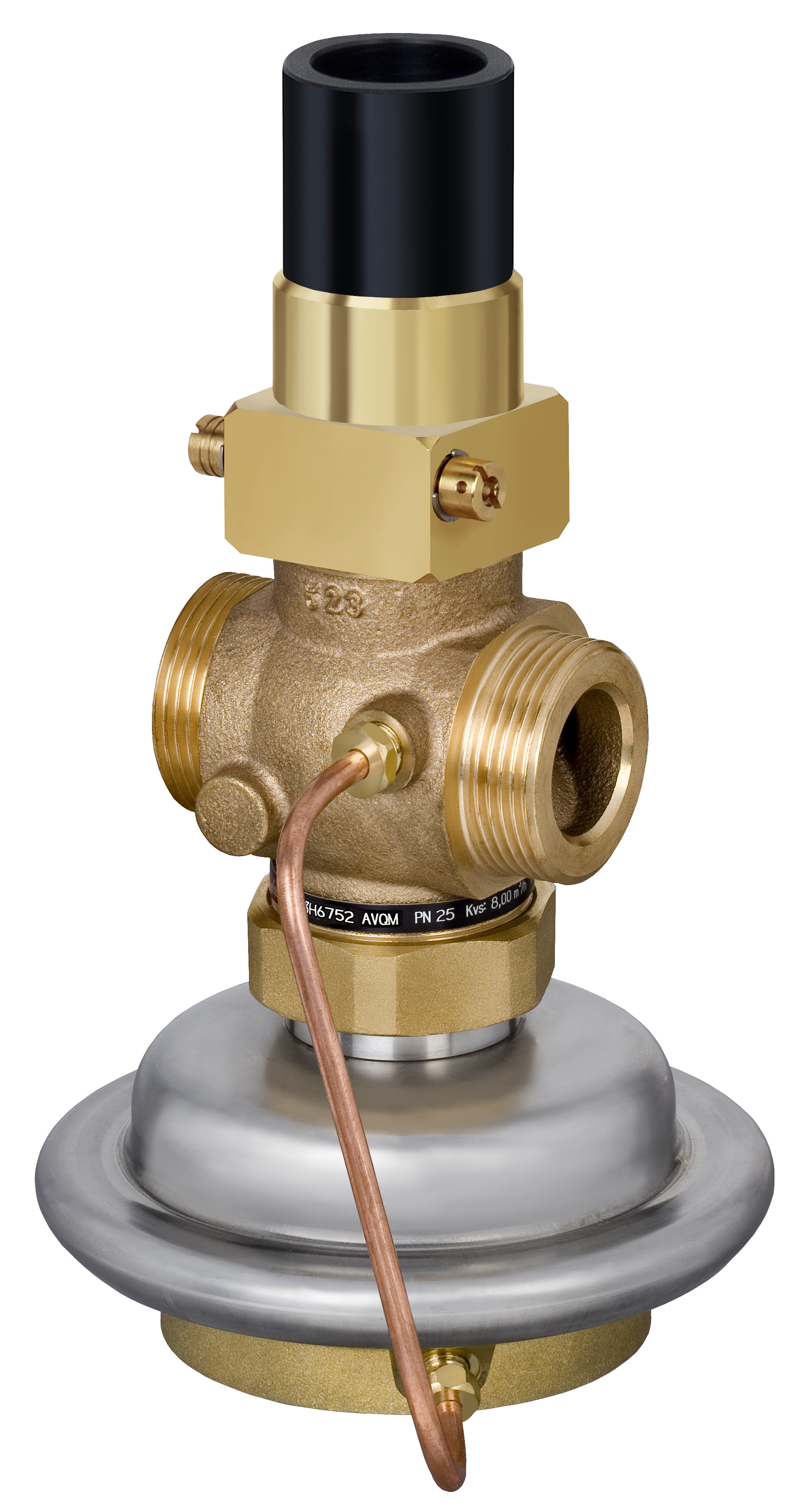 Danfoss Клапан регулирующий комбинированный AVQM с наружной резьбой или фланцевый Комб. р-рAVQM PN16 20/6,3//0,2/резьб. 003H6738  - Вид №40