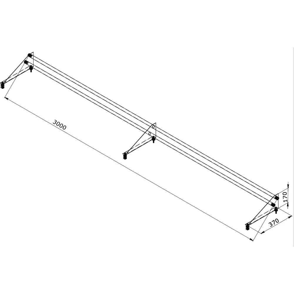 Снегозадержатель для металлической кровли трубчатый 3 м RAL 6005 зеленый Santreyd STLM-2069394 - Вид №2