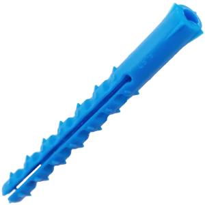 Дюбель с шипами для полнотелых материалов 6х60 мм полипропилен цвет синий 500 шт.