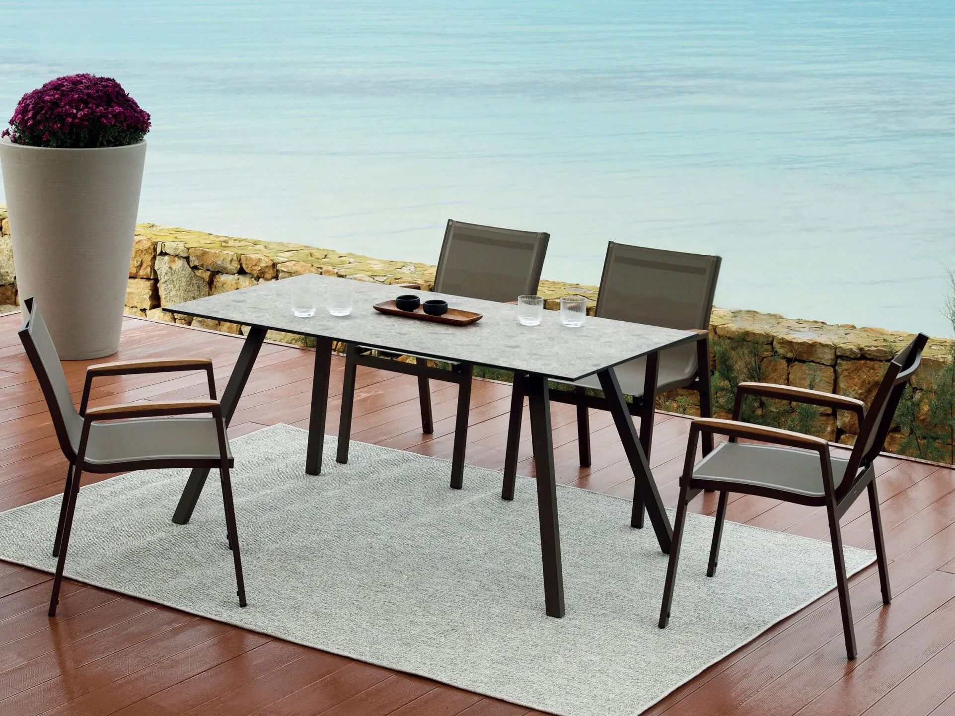 Алюминиевый садовый стул с подлокотниками 10Deka ARCH-00129405 - Вид №2