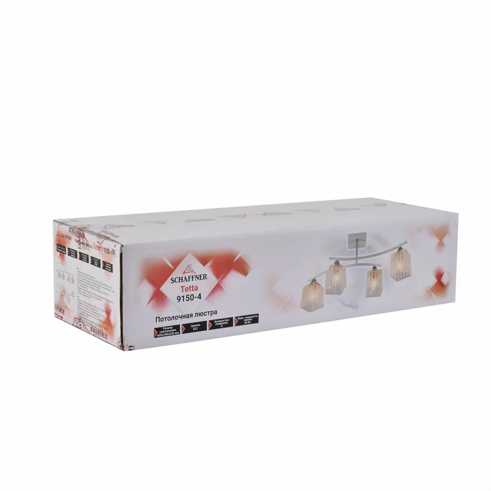 Люстра потолочная Tetta 9150-4 4 лампы SCHAFFNER STLM-2115419 - Вид №11