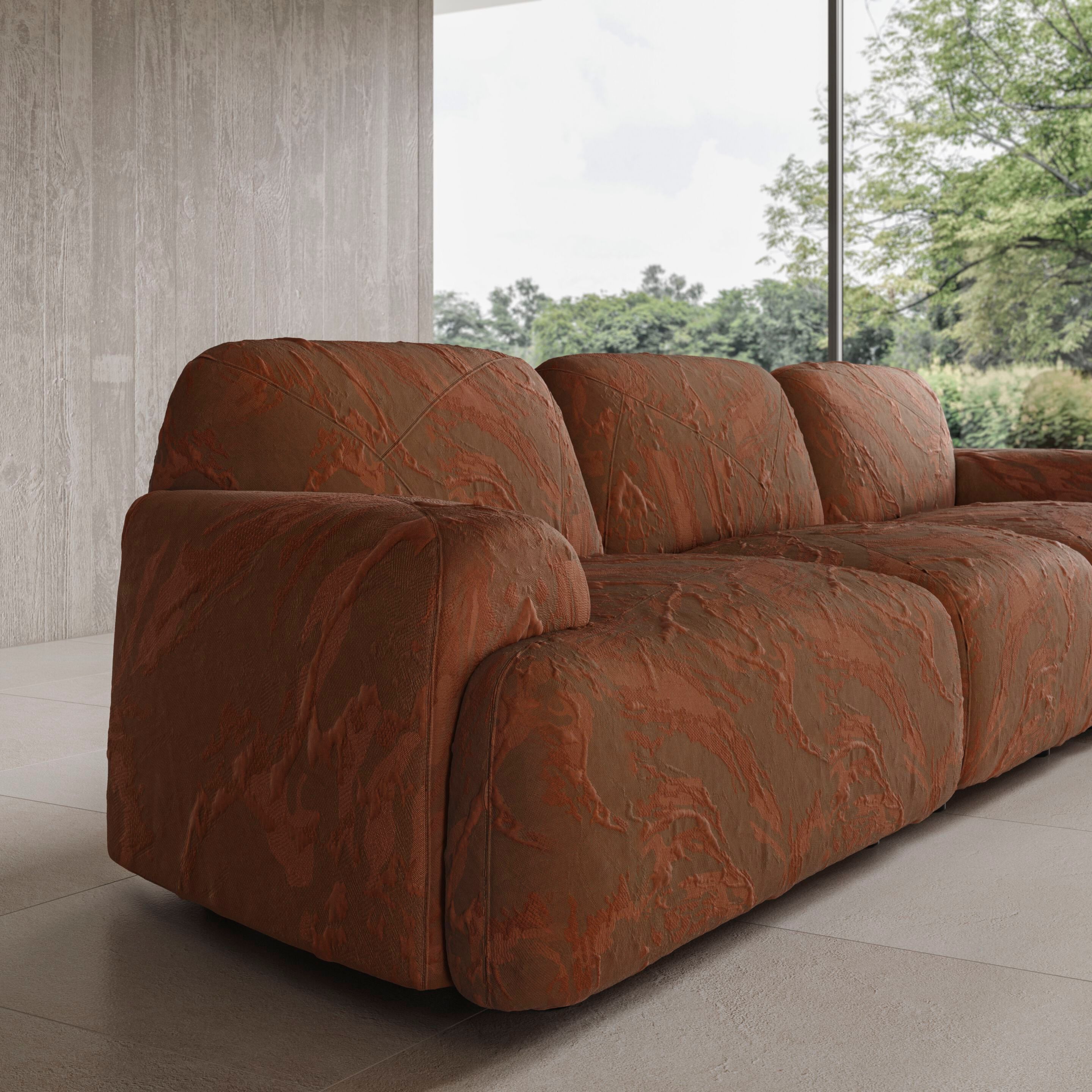 3-местный модульный тканевый диван Natuzzi Italia Buddie ARCH-00116690 - Вид №4