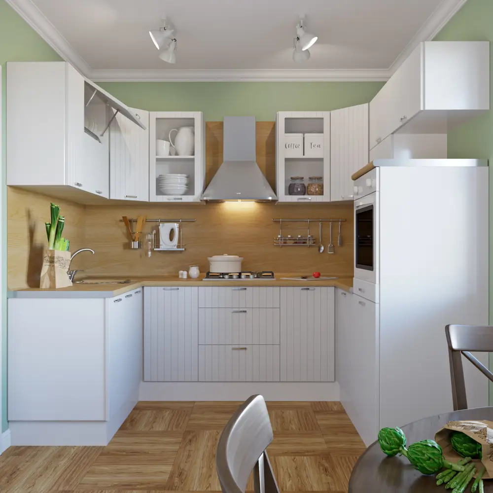 Дверь для шкафа Delinia «Фенс белый» 33x70 см, МДФ, цвет белый Фэнс белый STLM-2019673 - Вид №2