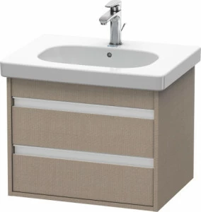 KT665007575 Тумбочка подвесная Ketho #KT6650 600 x 455 мм Лен, декор