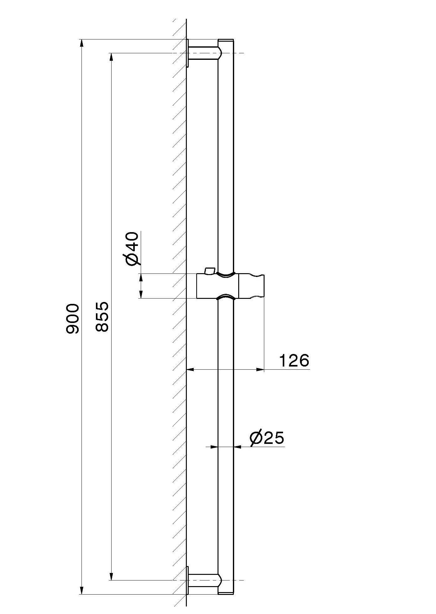 Латунный стержень Newform набор для душа ARCH-00058054 - Вид №2