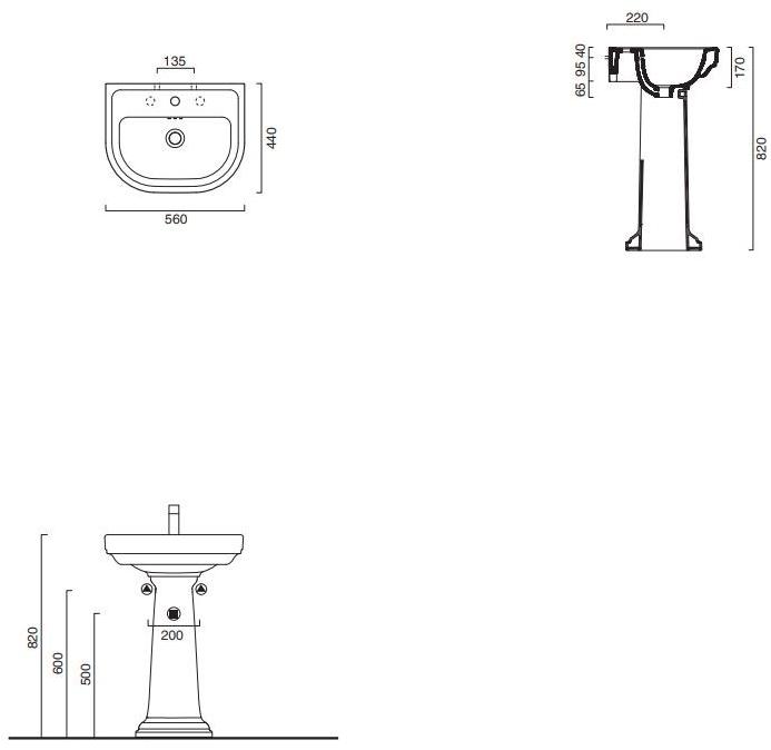 Накладная раковина на столешницу  овальная CERAMICA CATALANO Canova royal sun-id-1510191 - Вид №7