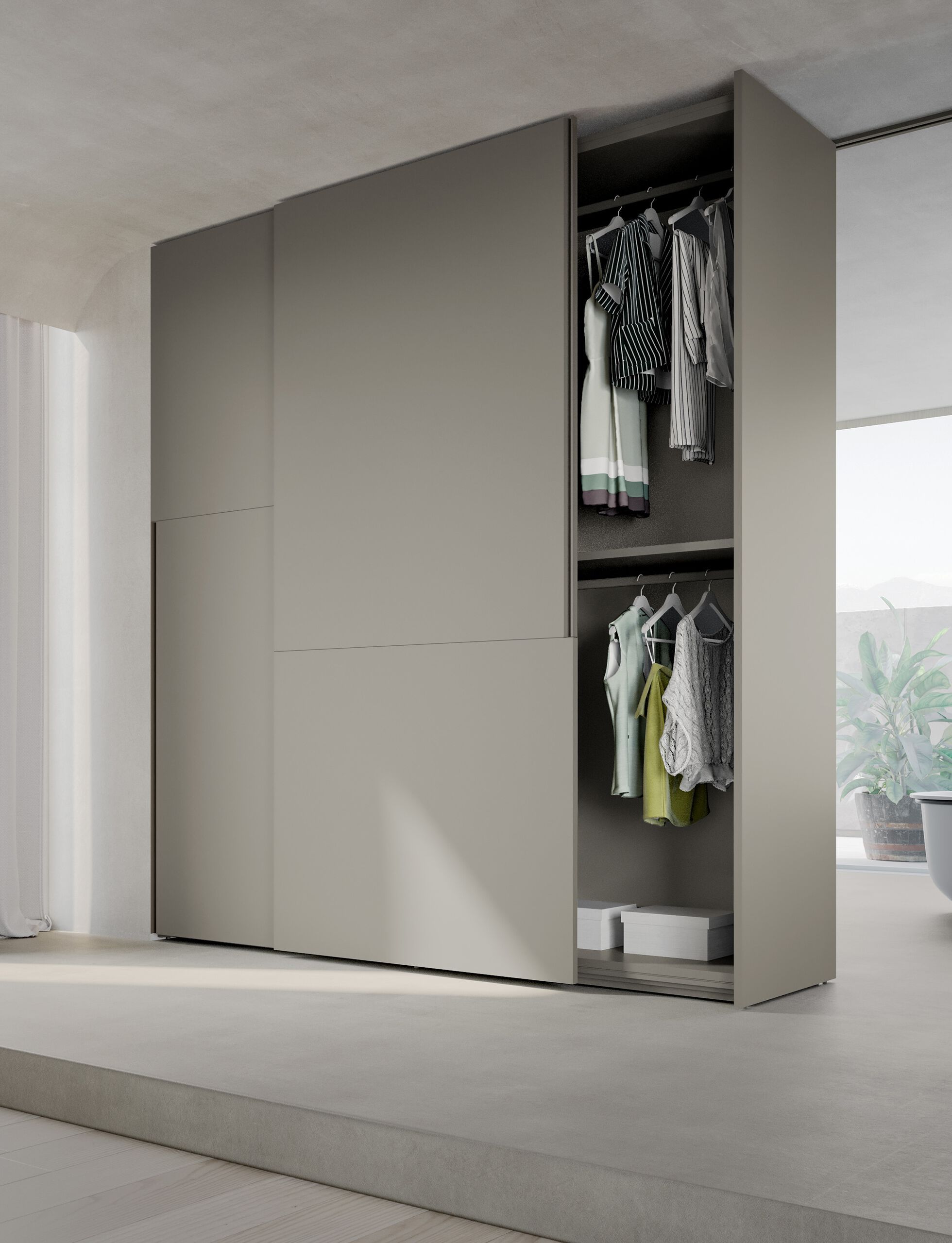 Деревянный шкаф с раздвижными дверями Adok ателье ARCH-00028237 - Вид №2