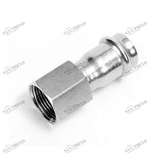 Муфта В-пресс 15 x 1/2" нержавеющая сталь IBP PS4270G0150400