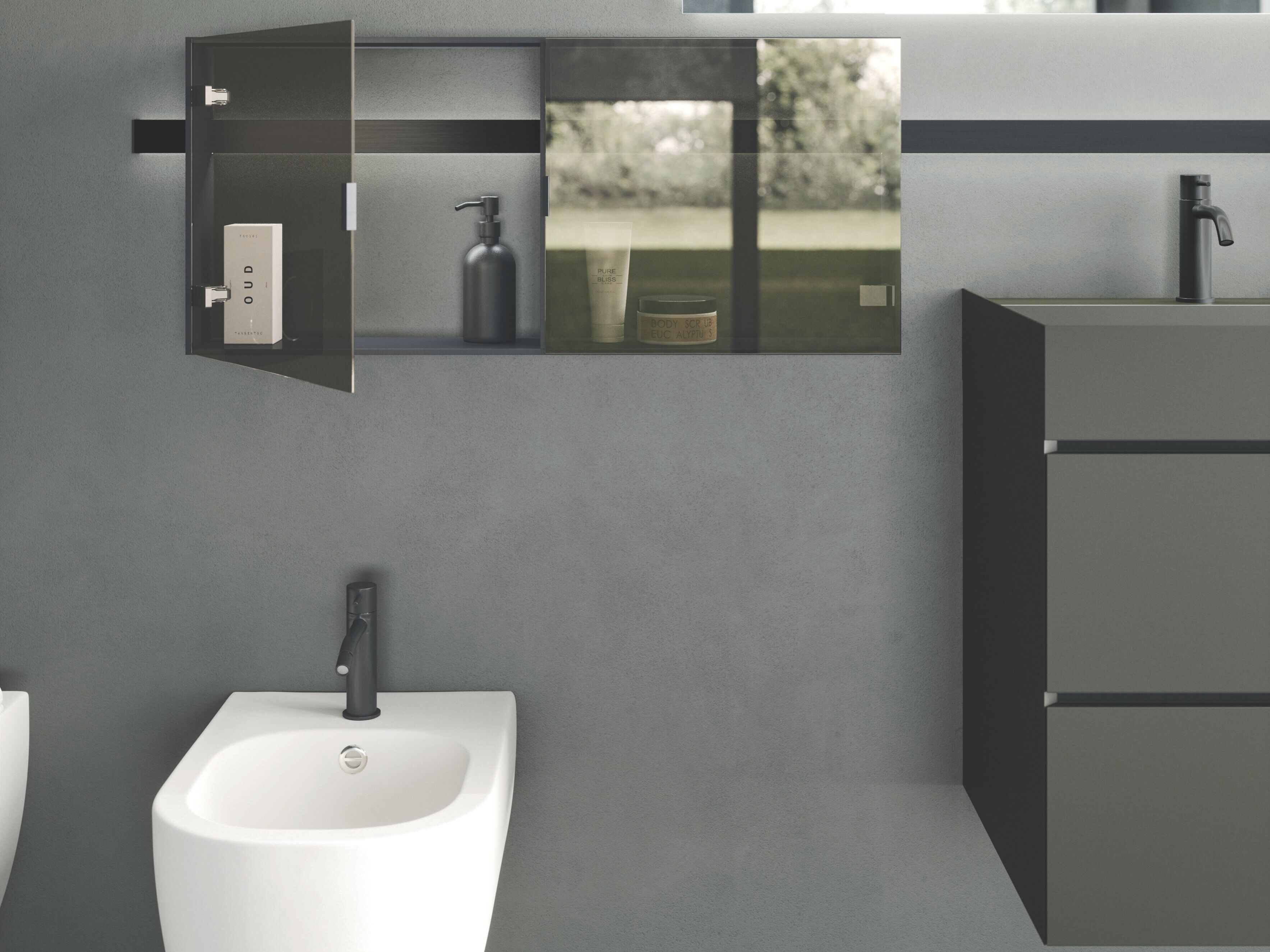 Полная мебель для ванной комнаты OASIS профиль ARCH-00143100 - Вид №1