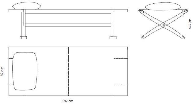 ManifestoDesign Дормез / скамейка из кожи Branda sun-id-1405300 - Вид №5