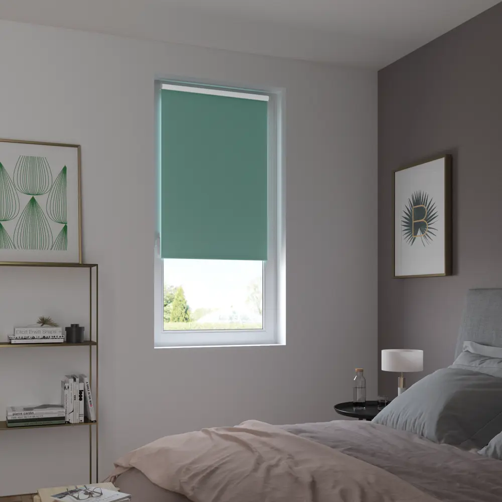 Штора рулонная блэкаут Inspire Santos 60x160 см бирюзовая Celadon 2 82692232 STLM-2175383 - Вид №9