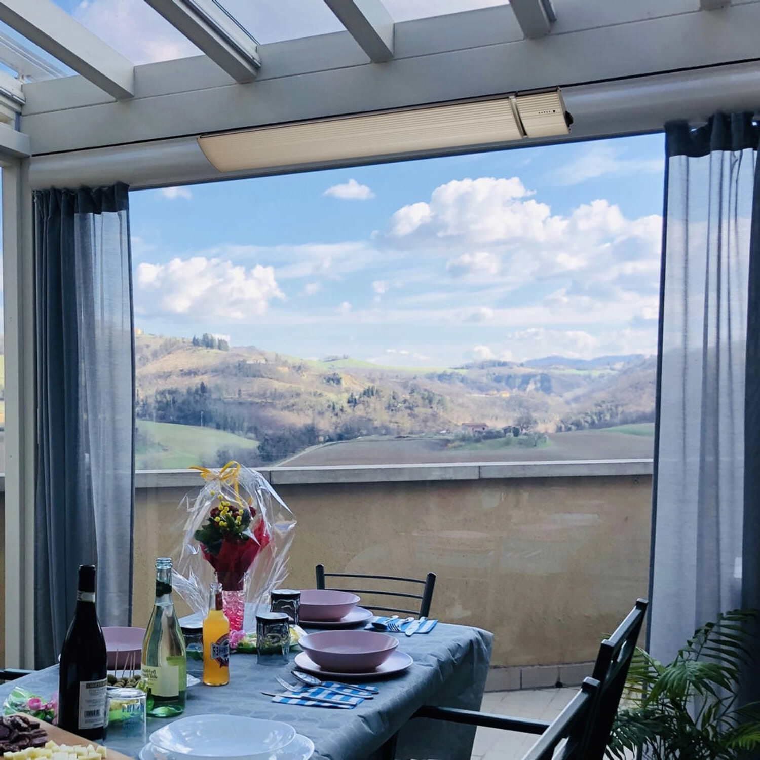 Инфракрасный обогреватель из стеклокерамики и алюминия SINED CALORE 1500 ARCH-00137200 - Вид №5