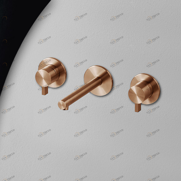 Смеситель для раковины розовое золото TOOX Radomonte TXQ28R