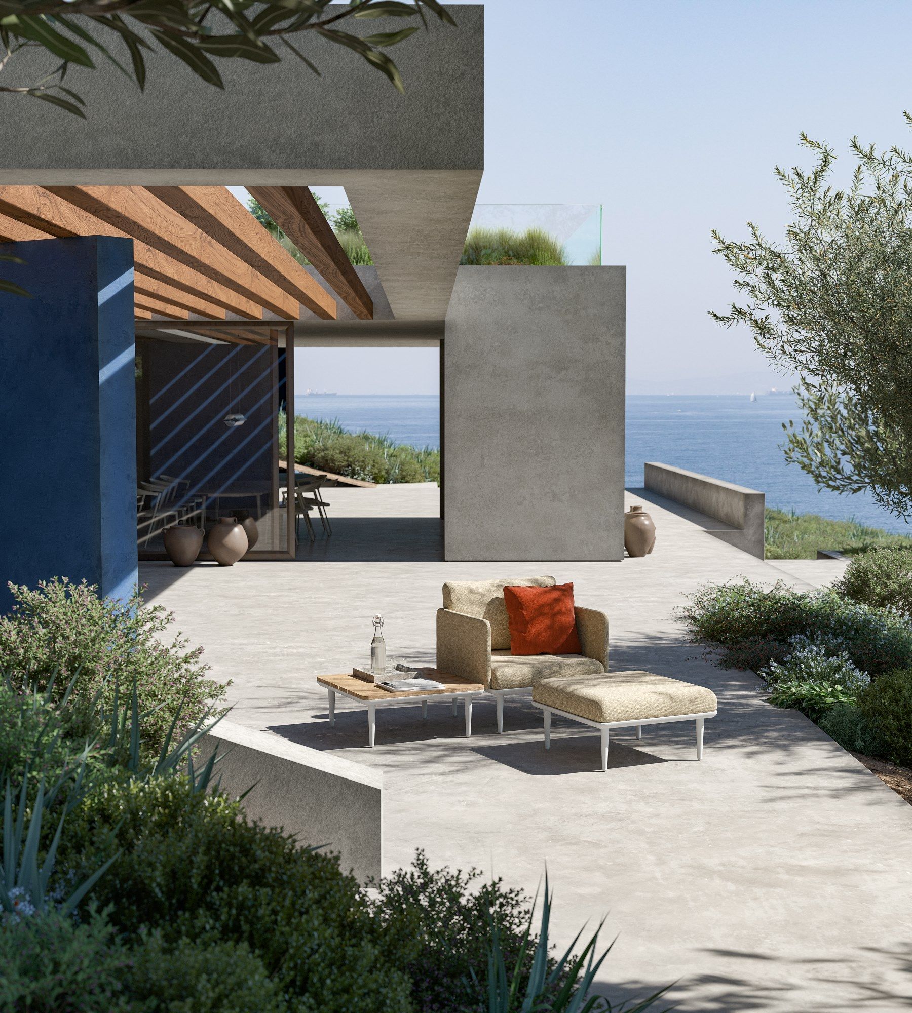 Тканевое садовое кресло с подлокотниками Royal Botania Styletto Lounge ARCH-00077438 - Вид №8