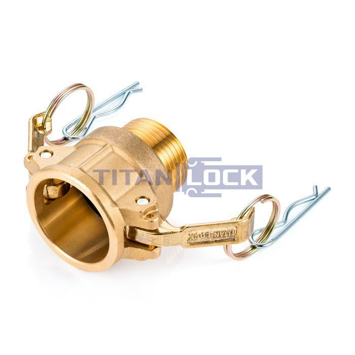 Камлок латунный тип B розетка, наруж. резьба BSP 2 1/2", TL250BBR TITAN LOCK  - Вид №2