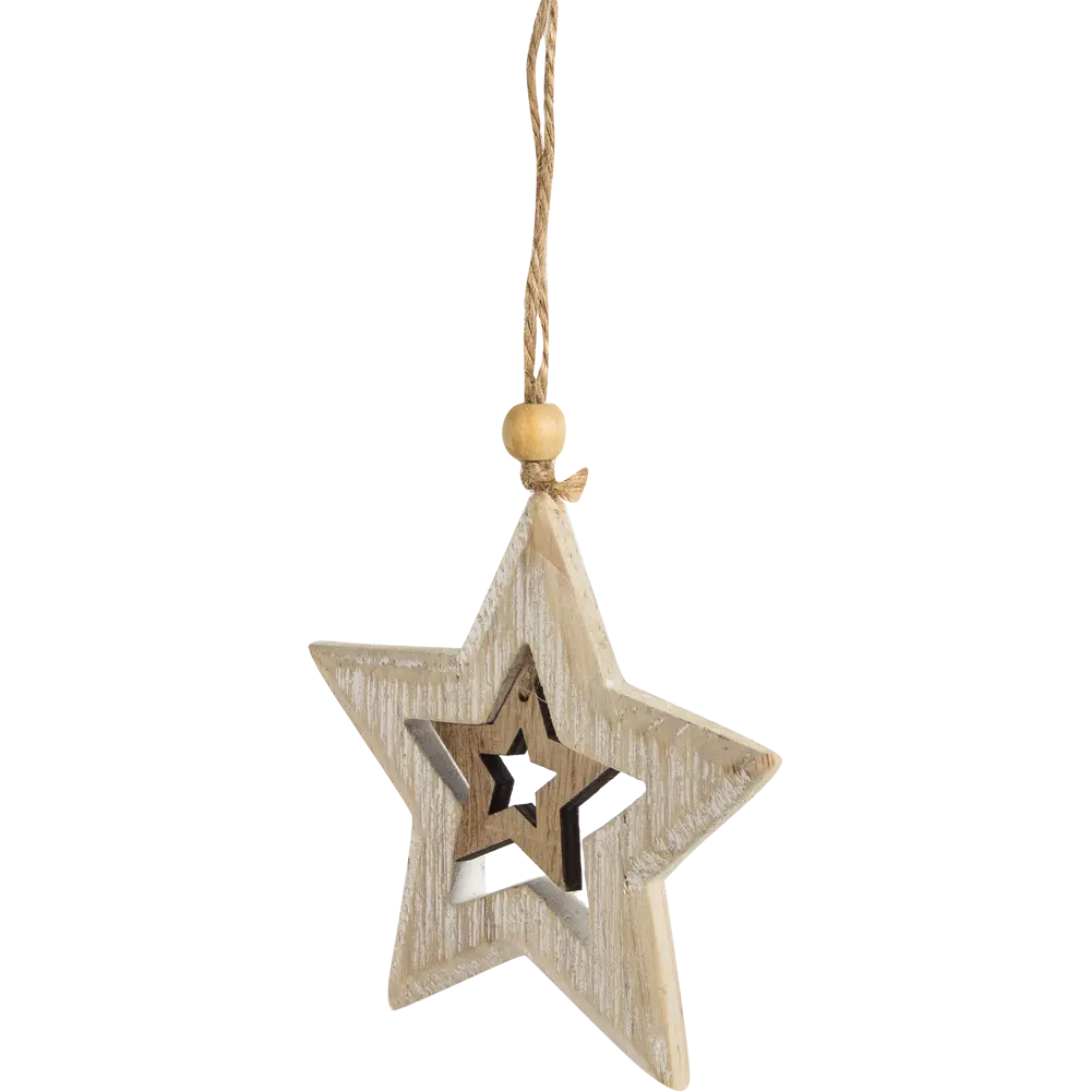 Украшение ёлочное «Звёздочка», 11 см, дерево Santreyd STLM-2008477