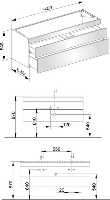 31561860000 Тумба под умывальник KEUCO Edition 400 - Вид №2