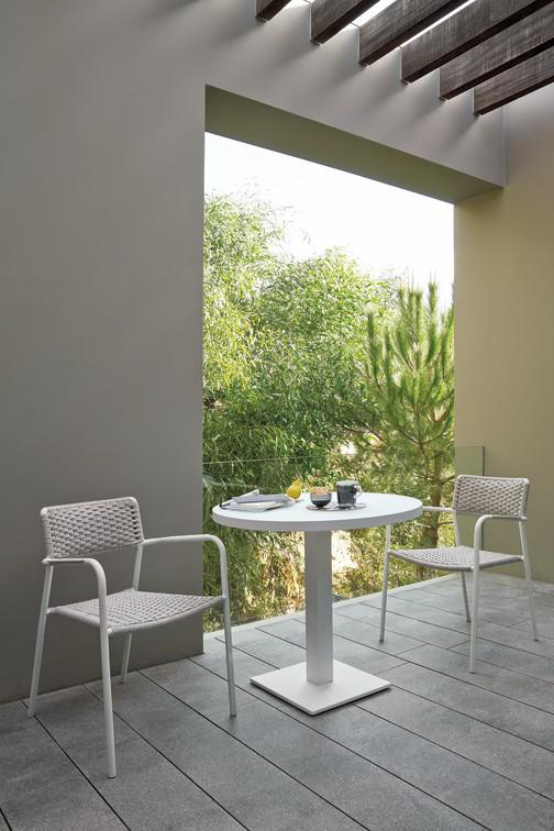 MNST1243 Обеденный стол pca white f8 75см x 75см Manutti Napoli - Вид №14