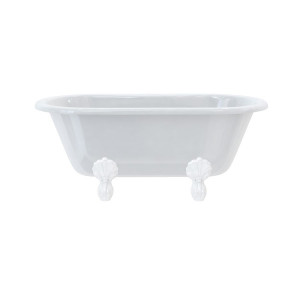 Burlington Двухсторонняя ванна Windsor 150 см с роскошными ножками с ножками Luxury Claw в белом цвете E4 L1W