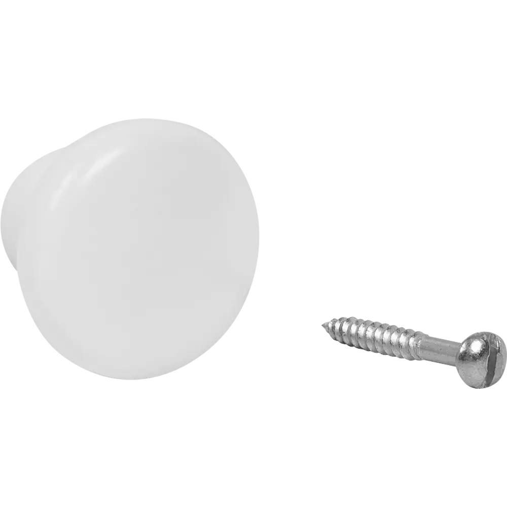 Мебельная ручка-кнопка белый Santreyd STLM-2008361 - Вид №3