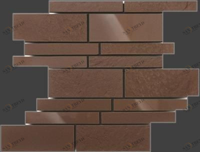 Универсальная мозаика шоколад 395x300 Керамика Будущего sun-id-333601