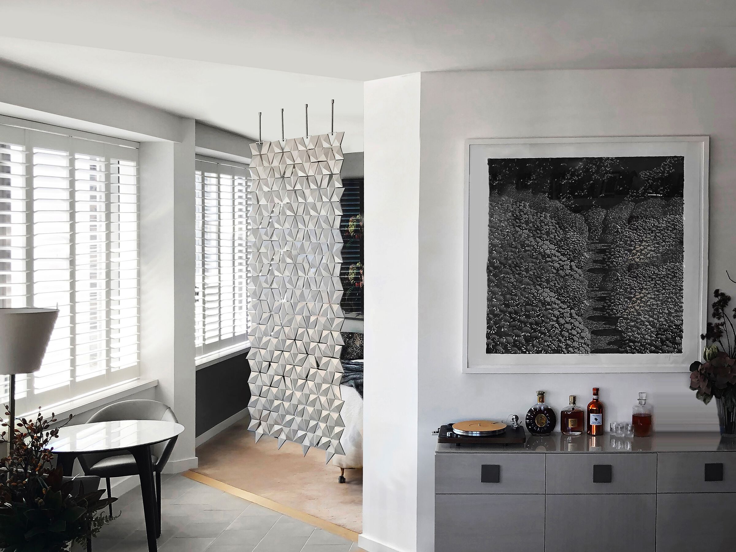 Подвесная перегородка bloomming FACET 136x246cm grigio perla ARCH-00031610