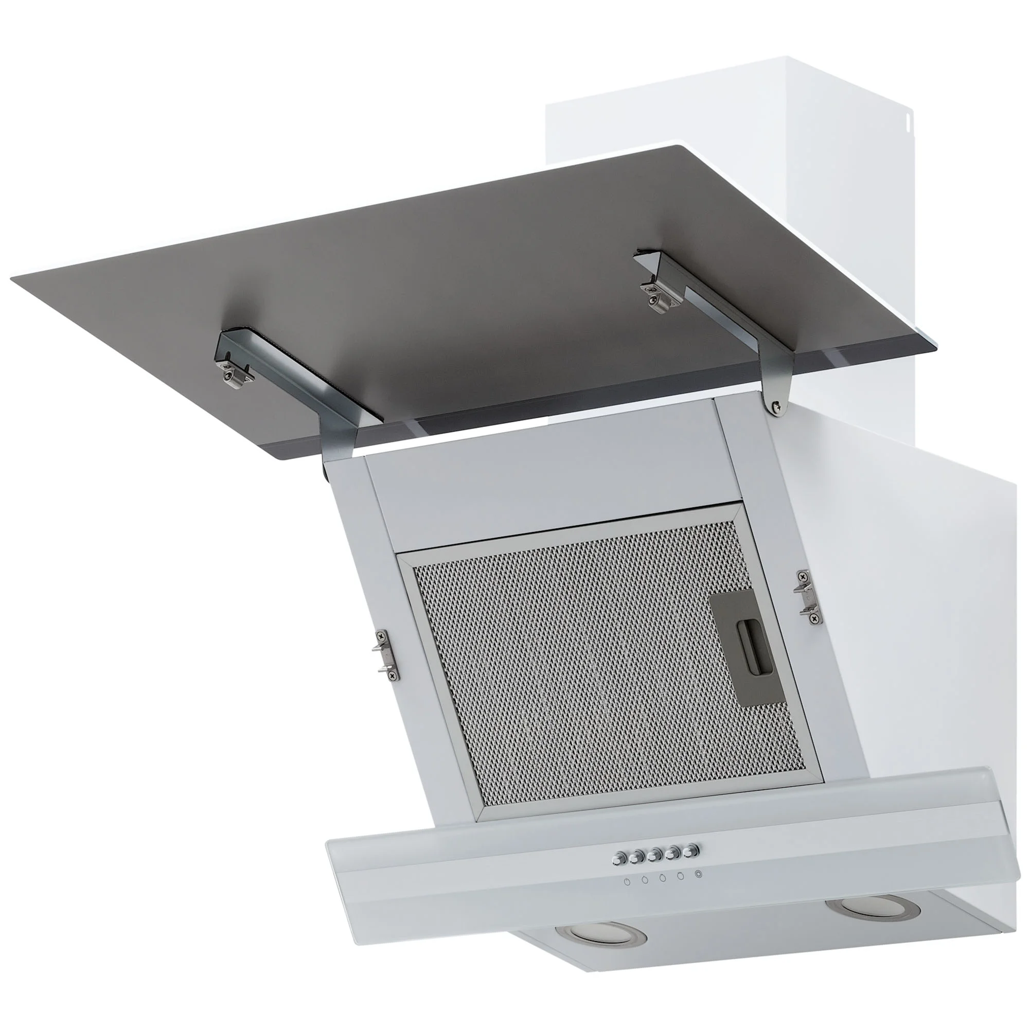 9214321 Вытяжка наклонная KRONA IRMA A 600 white PB белый/серебристый KRONA1 STDN-0025589 - Вид №2