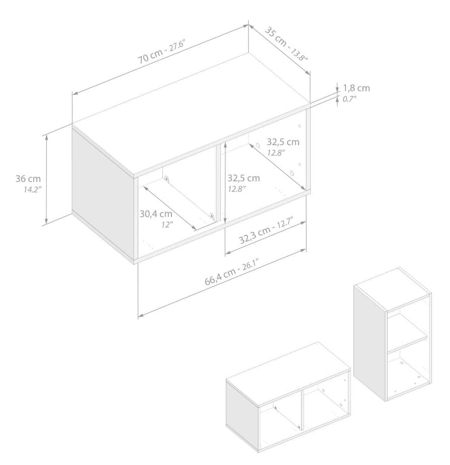 Вертикальный навесной шкаф в меламинированном стиле Mobili Fiver X ARCH-00071743 - Вид №14