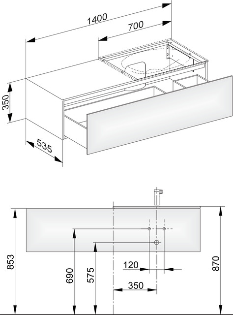 31166210100 Тумба под умывальник KEUCO Edition 11 - Вид №2