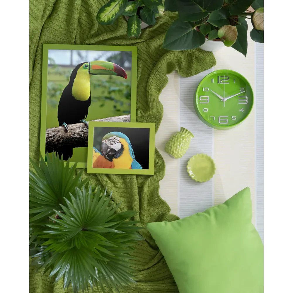 Часы настенные цвет зеленый диаметр 20 см Santreyd STLM-2035721 - Вид №5