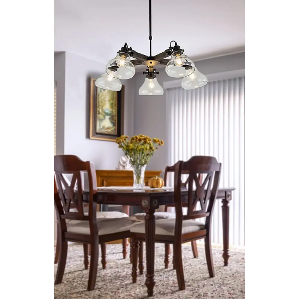 Люстра Maple 5xE27x40 Вт LAMPLANDIA STLM-2181622 - Вид №8