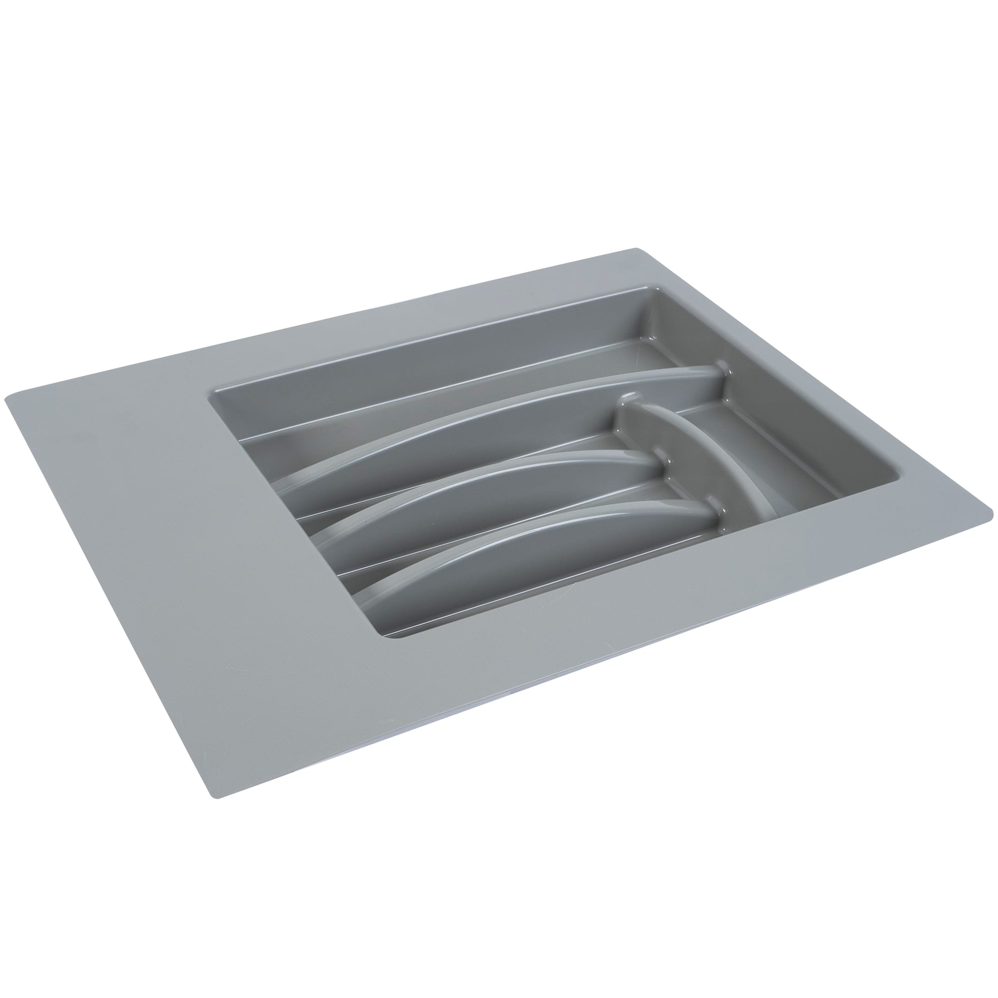 18691444 Лоток для столовых приборов 340 мм, пластик, цвет серый Santreyd 