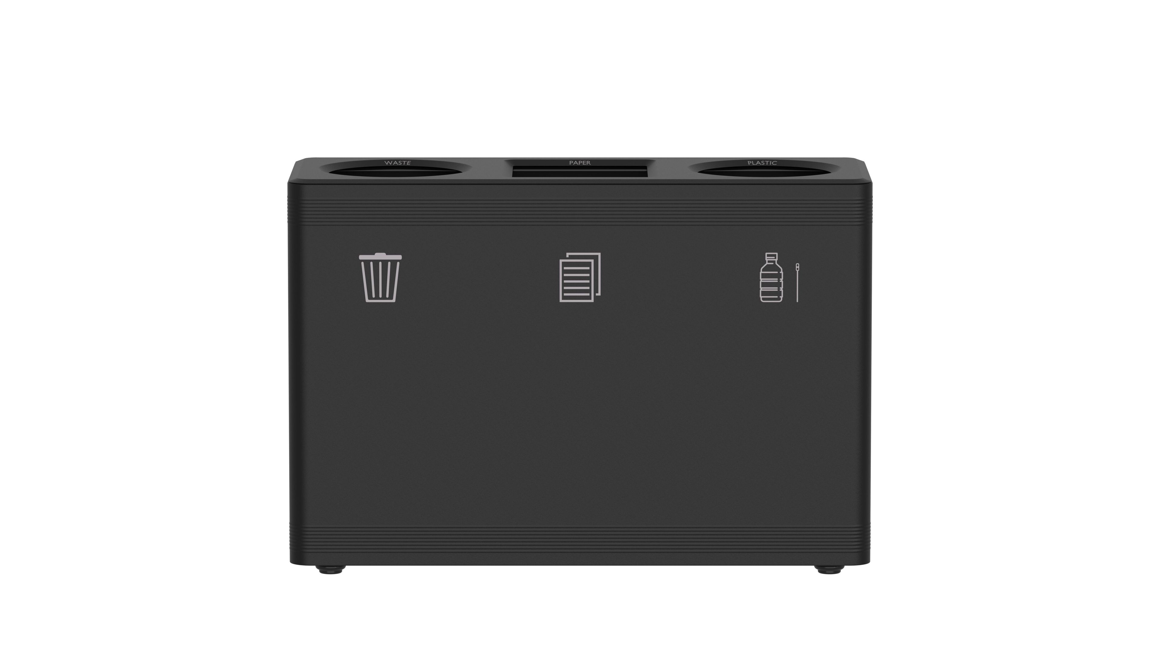 Стальная стойка для мусора с порошковым покрытием с крышкой FUNCTIONALS DITCH ARCH-00011679 - Вид №46