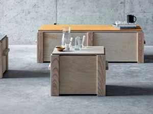 FIORONI Прямоугольный журнальный столик из фанеры с вещевым ящиком Krefeld