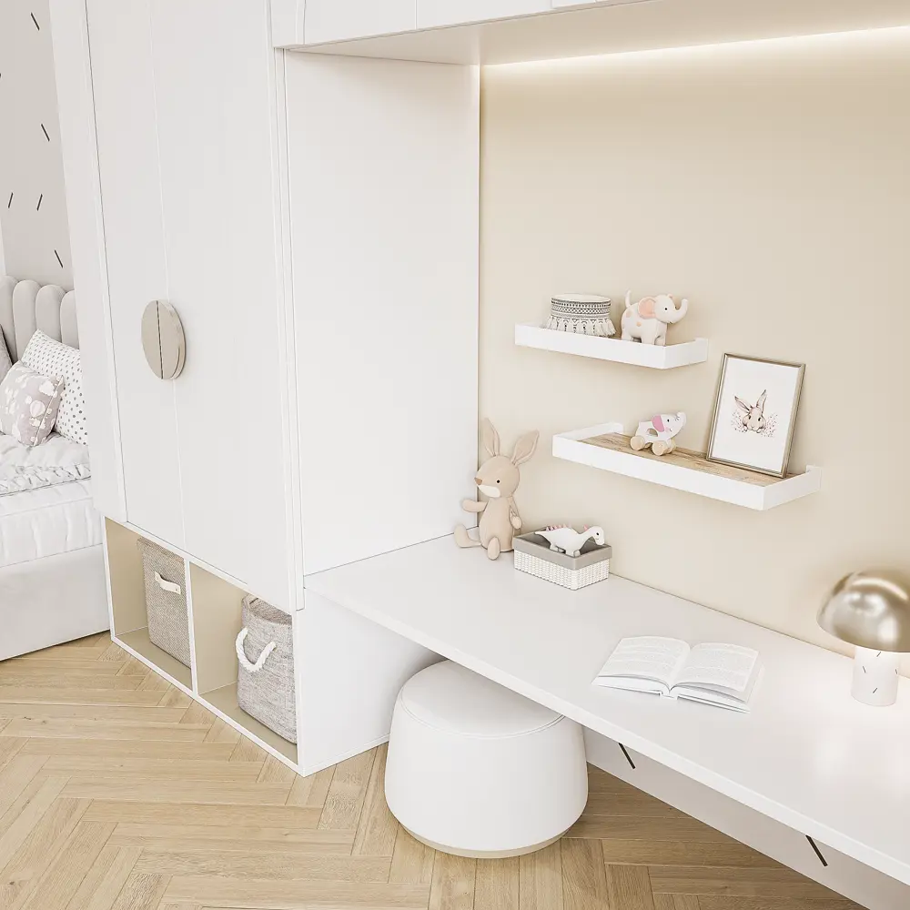 Настенная полка 32x11/40x15 см металл цвет черный KONSENSA STLM-2053833 - Вид №3