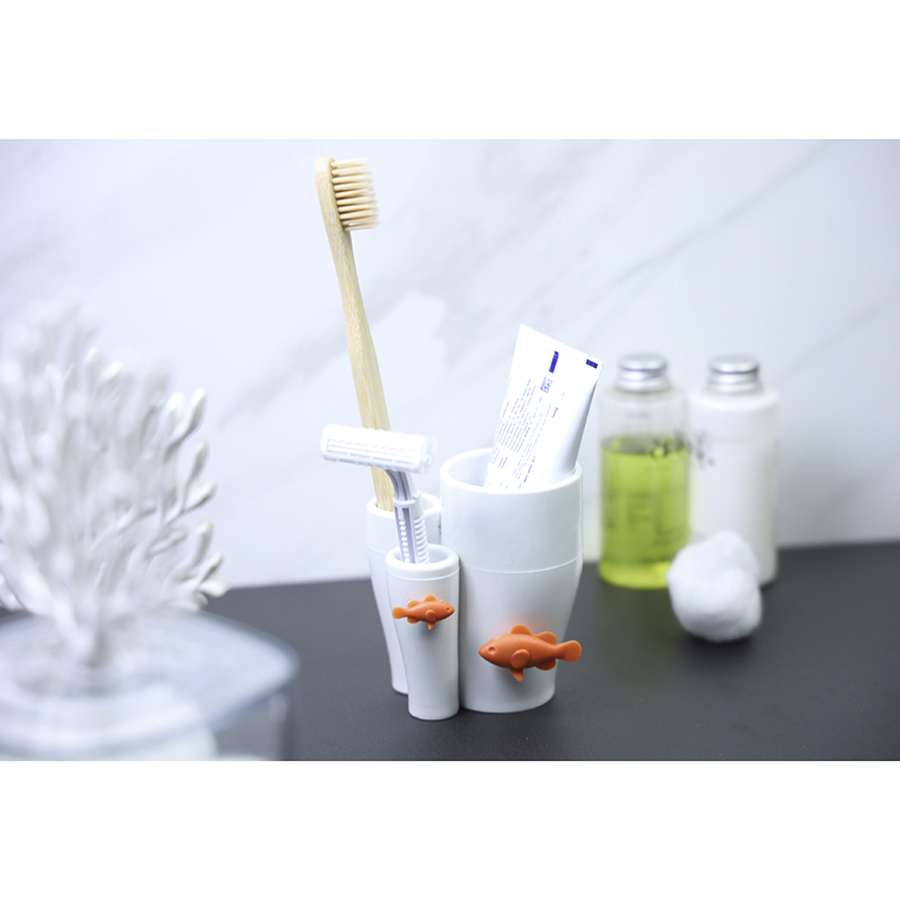 QL10339-WH Держатель для зубной щетки coral Qualy  - Вид №1