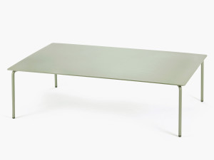 Алюминиевый прямоугольный низкий садовый столик