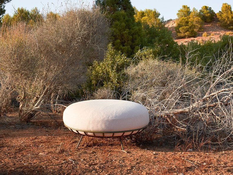 Стальной круглый садовый пуф calma Lou ARCH-00051898