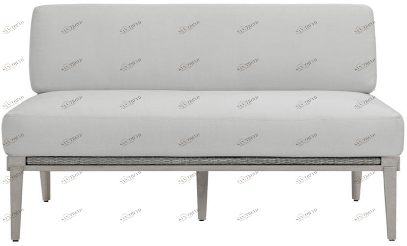 JANUS et Cie Большой центральный модуль из тика для модульного дивана Rock garden sun-id-1428779